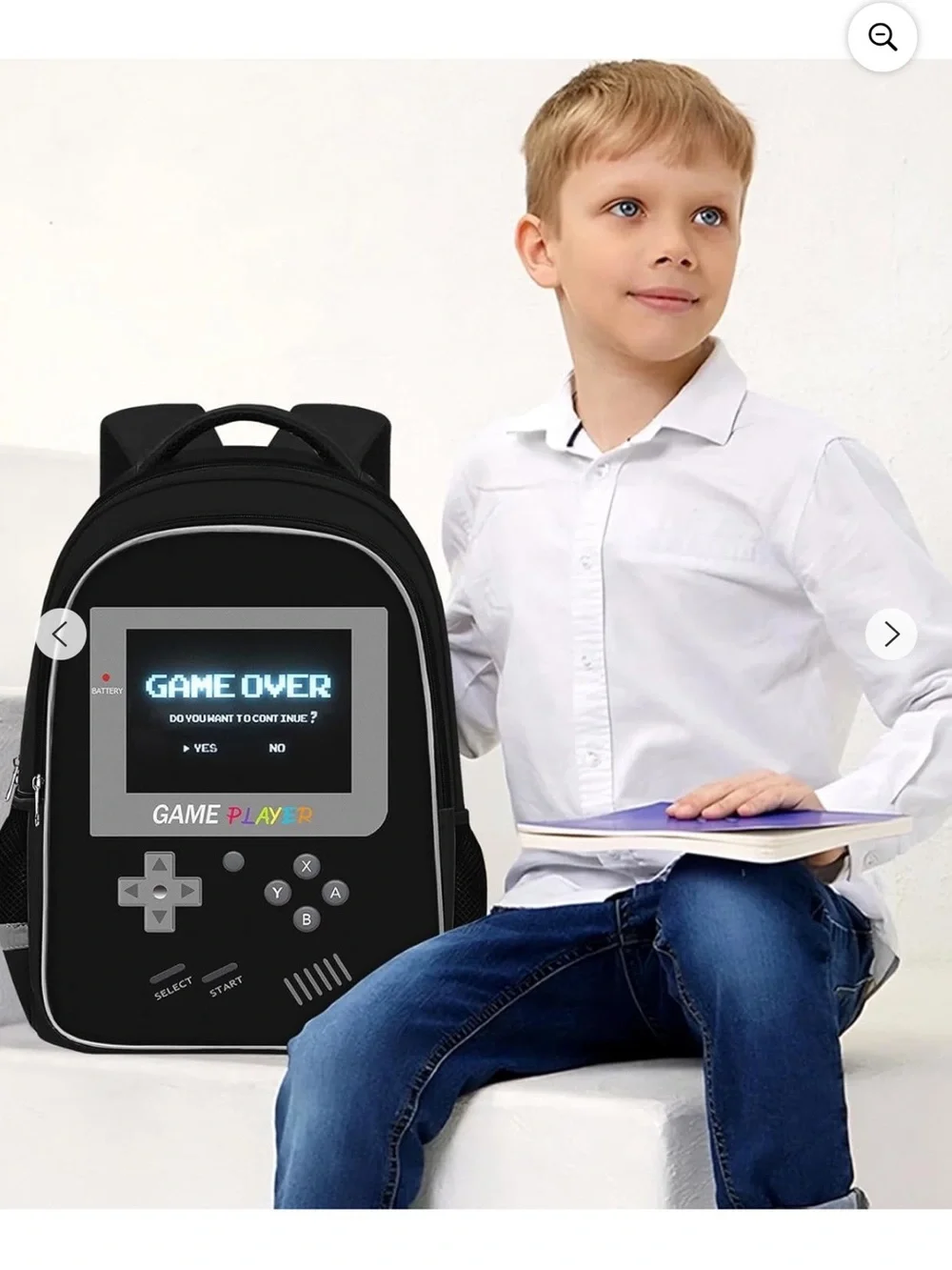 The Game Kids Reflective Safety Vest - Black with White Strips